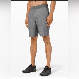 LULULEMON T.H.E. SHORT 9" LINERLESS GRAVEL DUST ASPHALT GREY MULTI SIZE MEDIUM